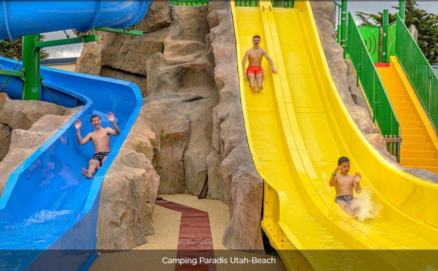 Mobile-Home 100M Plage Utah Mme Surget サント・マリー・デュ・モン エクステリア 写真