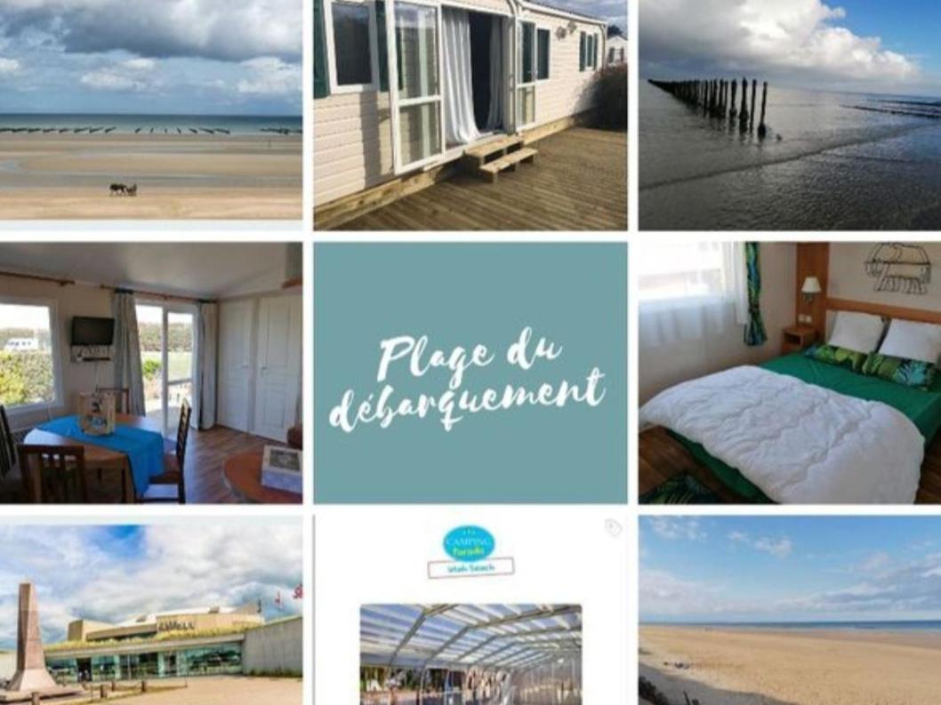 Mobile-Home 100M Plage Utah Mme Surget サント・マリー・デュ・モン エクステリア 写真